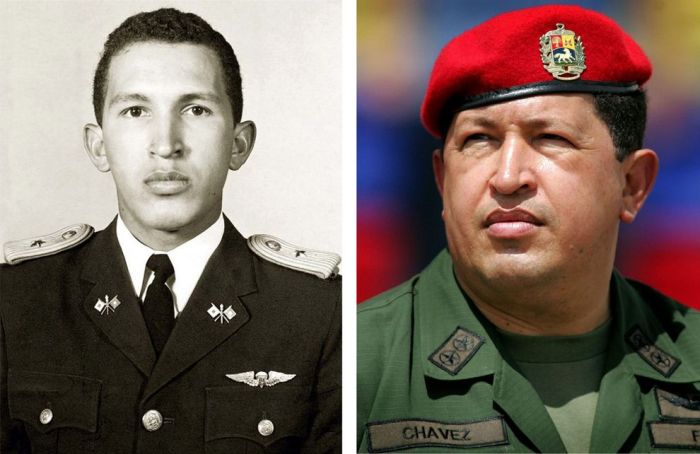 Уго Чавес като млад