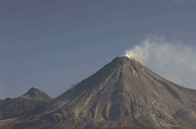 изригване на вулкан