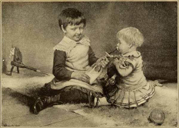 Тази снимка на две деца е публикувана през 1887 година